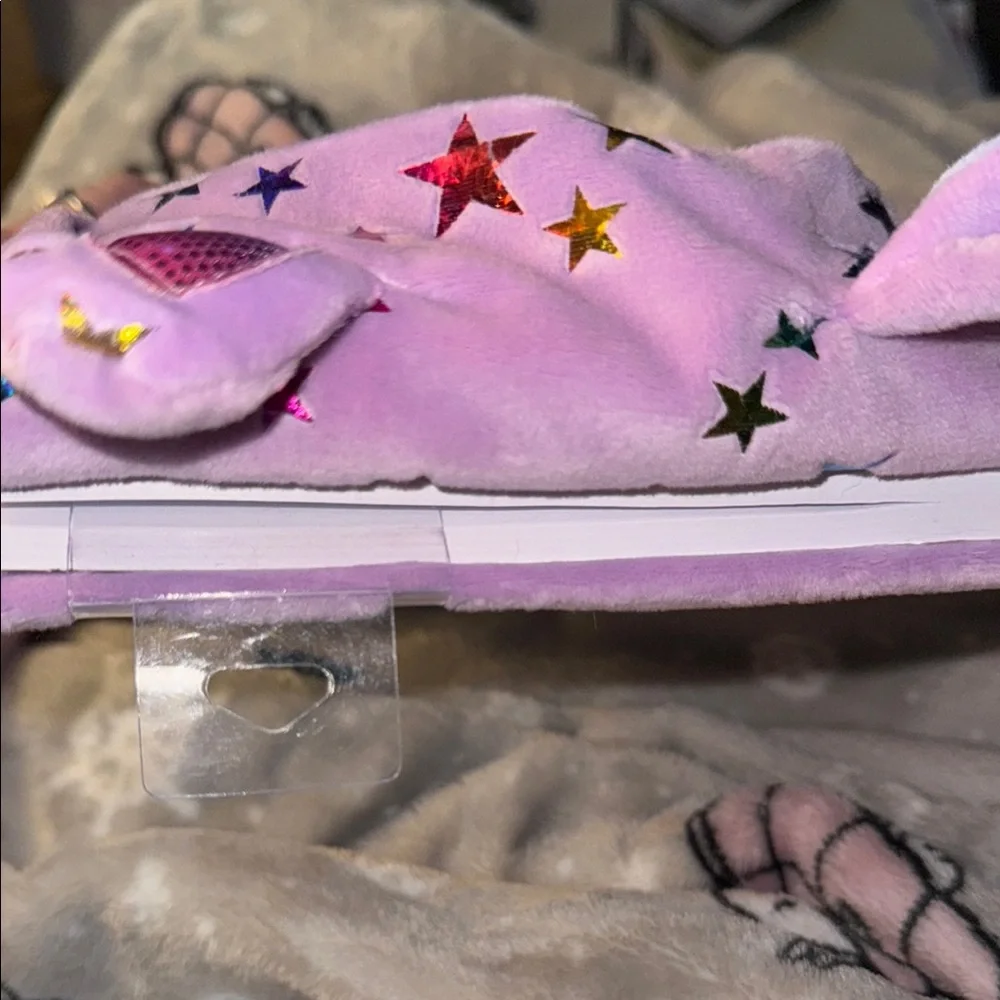 BNWT- Claire's padlock Purple Panda Plush Notebook-Penelope is her name Bonuses!
